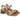 Sandalias tacón bloque taupe dorado trenzado OH! MY SANDALS 5904 © Calzados Modesto®