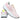 Vista trasera zapatilla New Balance W5209AD rosa mujer, con detalle amarillo y logo - © Calzados Modesto®