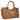 Bolso shopper PINK DESERT marrón con diseño troquelado y asa de mano - © Calzados Modesto®