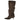 Bota alta Corina café para mujer con diseño arrugado y punta fina - © Calzados Modesto®
