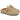 Par de mocasines crema Pink Desert 7925 para mujer, vista frontal con detalle de hebilla - © Calzados Modesto®