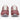 Vista frontal de calzado deportivo New Balance burdeos para mujer. - © Calzados Modesto®