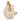 Bolso de crochet beige con asa de madera y cierre de bola - © Calzados Modesto®