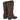 Par de botas cowboy Pink Desert H195 marrón mujer, vistas traseras con cremallera - © Calzados Modesto®