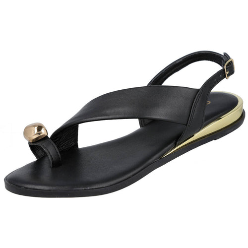 Gioseppo 79072-STONY NEGRO Sandalia plana Mujer