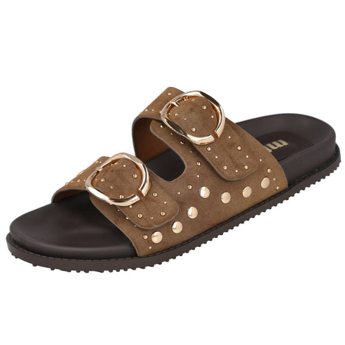 MTNG 55500 Sandalias Planas Marrones para Mujer