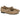 Par de bailarinas beige para mujer Pink Desert P149, detalle frontal con lazada y tachuelas - © Calzados Modesto®