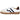 Gant Cuzmo zapatillas hombre blancas, vista lateral. Diseño con franjas azul marino y talón burdeos. - © Calzados Modesto®