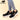Zapatillas deportivas L&R SHOES negras con detalles rosados y suela blanca - © Calzados Modesto®