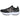 Zapatilla deportiva L&R SHOES MDW520LK9 negra, de malla, con logo rosa y suela blanca - © Calzados Modesto®