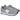 Zapatillas NEW BALANCE infantiles grises de malla con velcro y logo N blanco - © Calzados Modesto®