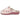 Perfil izquierdo de zapatilla de estar por casa Pink Desert rosa para mujer con cuña - © Calzados Modesto®