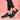 Zapatilla deportiva New Balance ML408AP negra mujer, vista lateral con logo N - © Calzados Modesto®