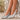 Zapatos DESIREE de mujer, estilo slingback destalonados, en plata metalizada con tacón bajo cuadrado - © Calzados Modesto®