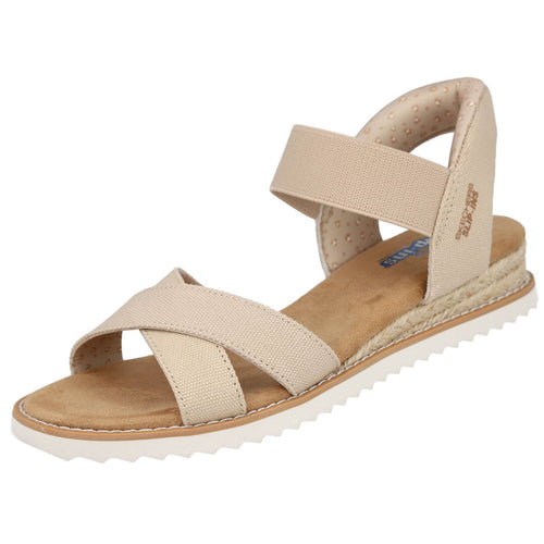 Skechers 114418 Natural Sandalia plana Mujer