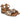 Sandalias piel metalizada dorada tacón bajo Oh My Sandals 5881 © Calzados Modesto®