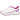 Pink Desert zapatilla deportiva mujer blanca. Vista lateral con detalles fucsia. Comodidad garantizada. - © Calzados Modesto®