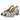 Sandalias D´chicas 3325 gris para mujer, par a la vista frontal con detalle floral - © Calzados Modesto®