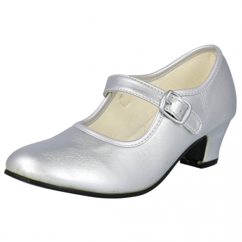 Comprar Zapatos Flamenca Niña Plata. Zapatos Flamenca Baratos 💃👠